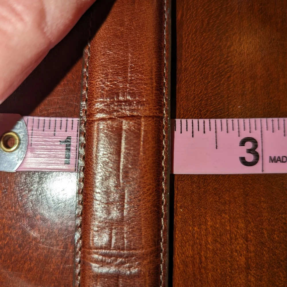 Two vintage Talbots Brighton collaboration leather belts. Size M - Picture 12 of 14